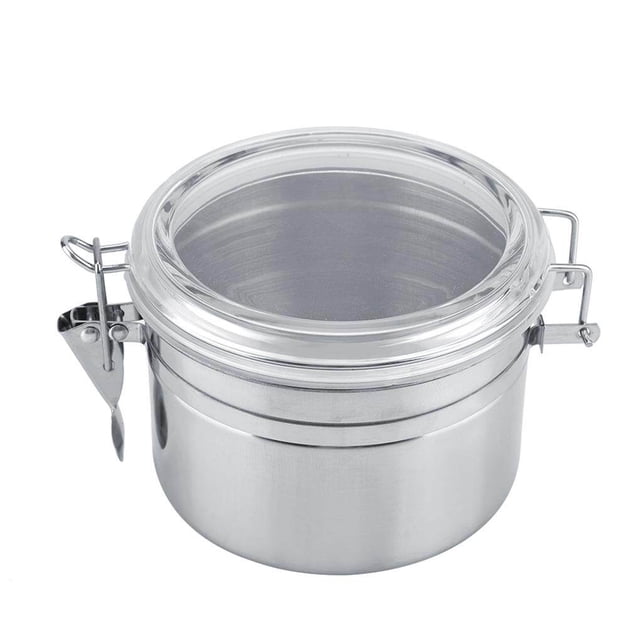 Billuyoard Contenedor de almacenamiento hermético, fácil organización para té y café, anillo de sellado de acero inoxidable Juegos de servir café y té