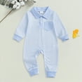 thumbnail image 2 of Kogui Baby Romper Newborn Boy Fall Winter Outfits Baby Boy Soft Romper Little Bro Print Jumpsuit Coming Home Clothes 0 3 6 9 12 18 24 Months (Blue,6-12 Months), 2 of 6