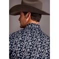 thumbnail image 3 of Stetson Blue Floral Print - Mens Shirt  - 11-001-0425-1042 Bu, 3 of 3