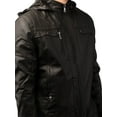 thumbnail image 5 of Ma Croix Mens Classic Motorcycle Winter Biker PU Leather Jacket S-XL, 5 of 6