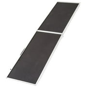 Angle View: 7 ft. Lightweight Extra Wide Folding Aluminum Pet Ramp