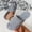 Gray, variant on Women's Wide Strap Shaggy Fuzzy Open Toe Slide Slippers, Full Plush Lined Cloud Cushion Thick Platform Sole Non Slip Warm Cozy Indoor Outdoor Winter Loungewear House Slides Shoes