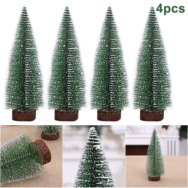Navidad Cedro Cepillo para Botellas Reutilizable Árboles Del (15 Cm) Blanco