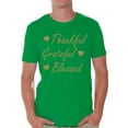 thumbnail image 1 of Awkward Styles Thankful Grateful Blessed Christmas Shirt Holiday Top Christmas Tshirts for Men Thanksgiving Holiday Shirt Thankful Grateful Blessed Men's Holiday Tee Xmas Gifts Mens Thanksgiving Shirt, 1 of 4