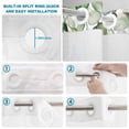 thumbnail image 4 of No Hook Shower Curtain, Sage Green Eucalyptus Shower Curtains for Bathroom with See Through Top Window, Watercolor Spring Weeping Botanical Waterproof & Washable Bath Curtain Stand Up Stall 36"x72", 4 of 9