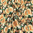 thumbnail image 3 of Black Apricot 58" Wide Printed 100% Polyester Moroccan Fabric-120GSM, Lightweight, Non-Stretched, Anti-Wrinkle & Breathable-Apparel, Dresses, Draperies, Headbands & DIY., 3 of 3