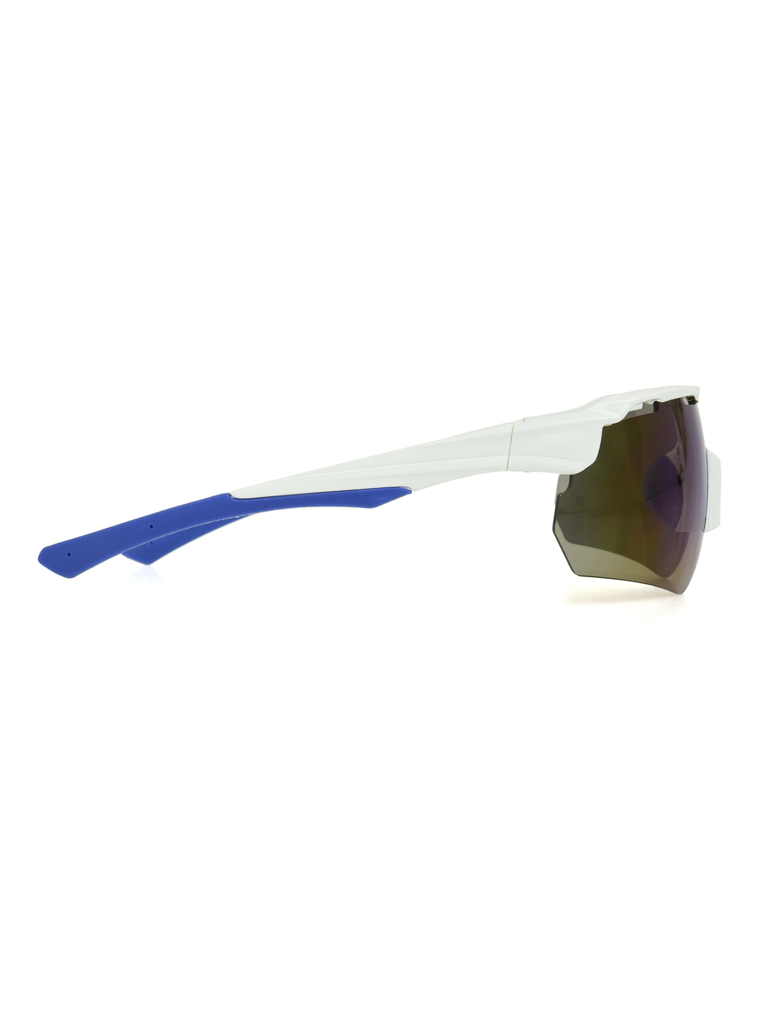 Rawlings Adult White/Rainbow Half-Rim Shield Sunglasses | Rawlings