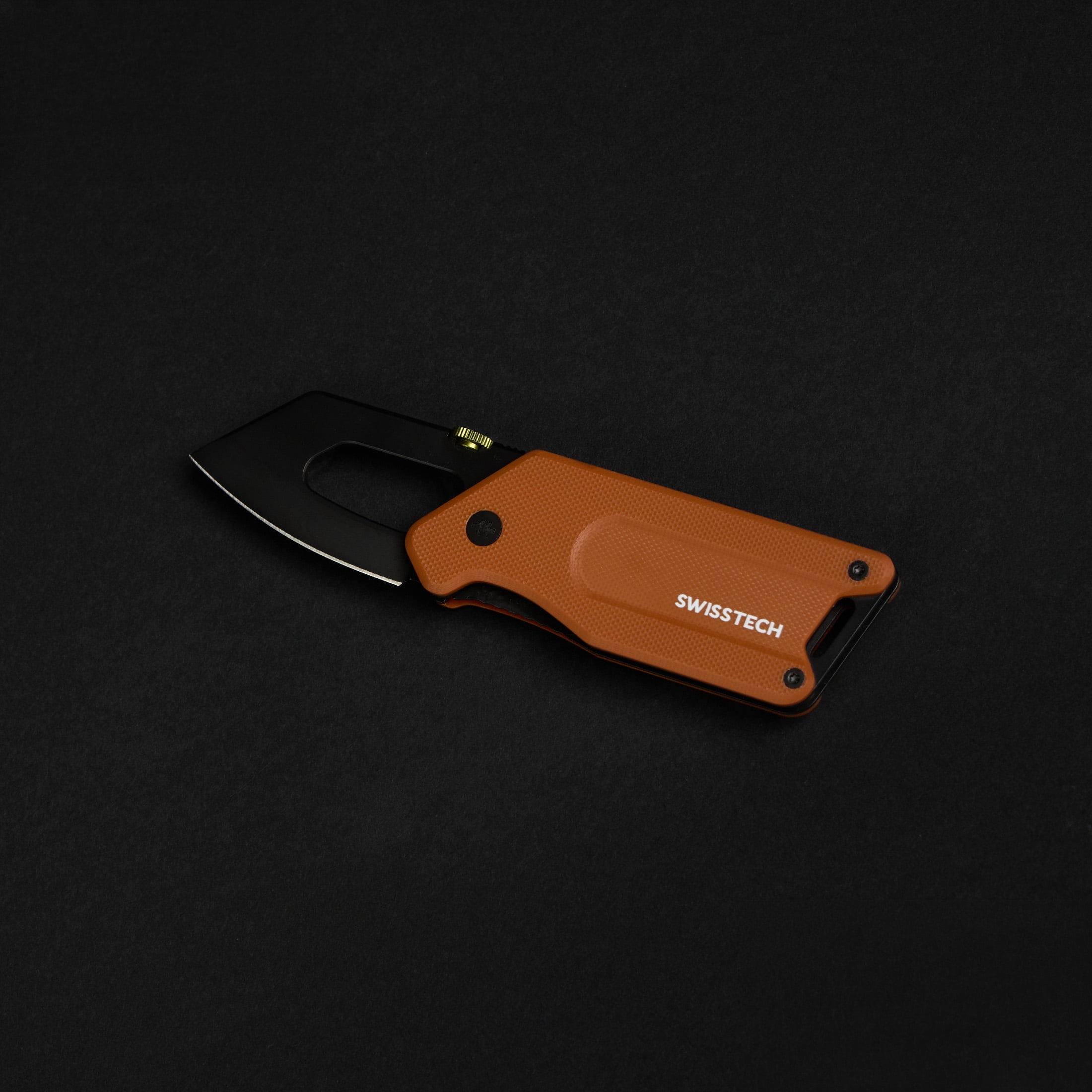 Swiss Tech Ball Bearing Assisted Folding Pocket Knife, 2.5 Inch 14C28N Steel Blade, Clay G-10 and Aluminum Handle with Money Clip