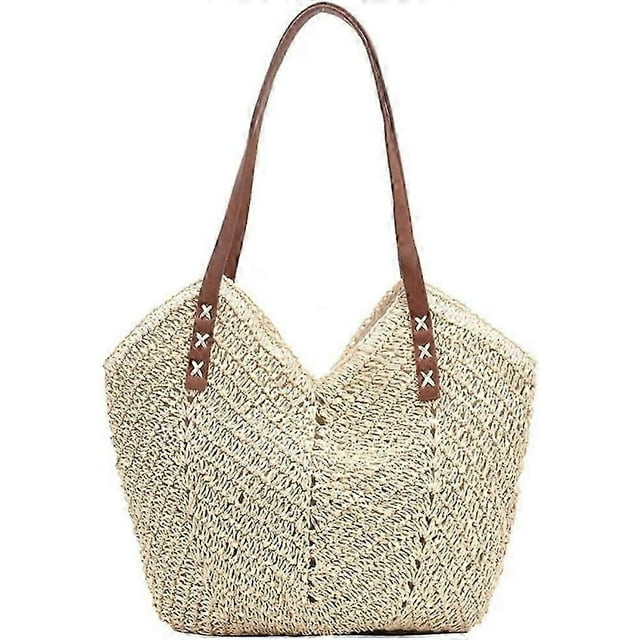 Tote Bag for Women Large Capacity Summer Beach Travel Handbag Shoulder Bag with Zipper