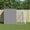 Gray, variant on vidaXL Dog House with Run Anthracite 84.3"x99.6"x71.3" Galvanized Steel