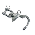 thumbnail image 5 of 4 Pcs Stainless Steel 5" SWIVEL Jaw Snap Shackle Sailboat Quick Release Locking, 5 of 9