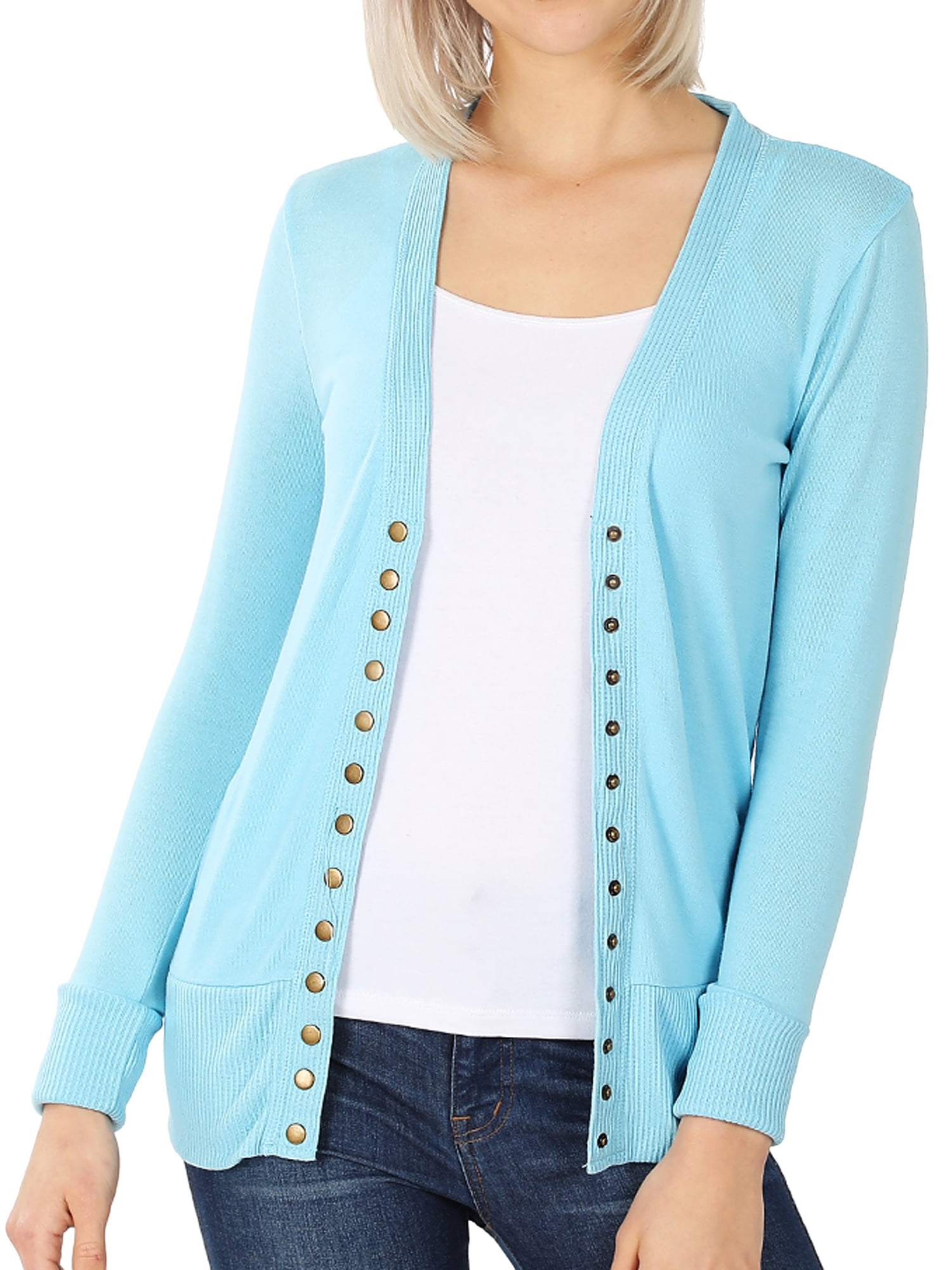 baby blue long cardigan