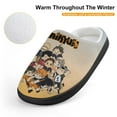 thumbnail image 4 of Haikyuu Anime Soft Plush Slippers for Boys Girls Winter Warm Cotton Slippers with Rubber Sole Non-Slip Kid's Slip on Shoes Fluffy House Slippers For Indoor And Outdoor, 4 of 8