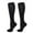 c02Black, variant on LNWUY Compression Socks for Women Men Casual Solid Running Fitness Plus Extra Large Athletic Sports Socks Black L