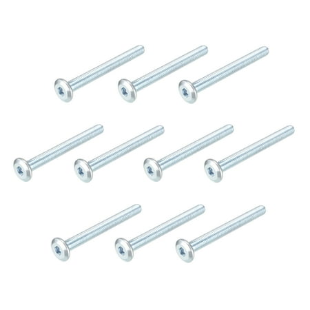 

Unique Bargains Hex Socket Machine Screws Carbon Steel Furniture Screw M6x2.36 20Pcs