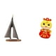 thumbnail image 1 of Figura decorativa de barco de vela con serpiente, ideal para decorar habitaciones, oficinas o chimeneas (Fenghui)., 1 of 8