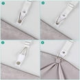 thumbnail image 3 of (Paquete de 4 correas cortas blancas) para sujetar sábanas - Clips ajustables para sábanas ajustables Correas de fijación para sábanas Soporte de agarre elástico utilizado para sábanas, fundas de col, 3 of 5