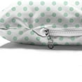thumbnail image 4 of Green Pet Bed, Retro Pattern with Polka Dots in Pastel Color Theme Old Fashioned, Chew Resistant Pad for Dogs and Cats Cushion with Removable Cover, 24" x 39", Mint Green White, by Ambesonne, 4 of 4