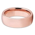 thumbnail image 2 of Rose Gold Tungsten Ring 7mm Tungsten Wedding Band Tungsten Carbide Ring Dome Tungsten Men Women Comfort Fit, 2 of 3