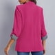 thumbnail image 5 of Chaqueta de punto con bolsillo de manga larga a rayas de costura de color sólido para mujer Pompotops qwe17382, 5 of 7