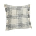 thumbnail image 2 of Woven Paths Charles Casual Cabin Fringed Throw Pillow, Plaid, 20" x 20", 2 of 9