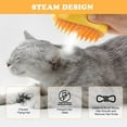 thumbnail image 3 of Cat Steam Brush for Shedding, 3 in 1 Water Dog Brush, Pet Spa Brush for Dogs Cats, Spritz Defur Comb, Steamy Pet Brush, Pet Spray Hair Removal Comb, Cat Mist Brush, Steaming Cat Brush Steamer, 3 of 14