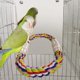 thumbnail image 5 of Bird Mirror Toy with Rope Mirror Perch Parrot Bite Toy Parrot Claw Perches Bird Cage Chew Toy, 5 of 5