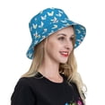 thumbnail image 6 of Honeii Cartoon Chicken for Unisex Bucket Hat Waterproof Rain Hat Reversible Shiny Rave Bucket Hat for Concert Festival Boonie Cap, 6 of 6