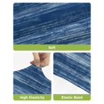 thumbnail image 4 of Navy Blue Bar Stool Covers Set of 6, Vintage Modern Abstract Art Ombre Stretch Washable Bar Chair Covers with Backs, Removable Pub Counter Height Chair Cover for Kitchen Dining Room Cafe, 4 of 7