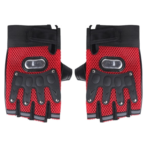 Fingerless Cycling Gloves Half Finger Breathable Motorcycle Gloves for Outdoor Work Sports Hard Gloves