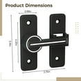 thumbnail image 4 of Sliding Barn Door Lock, Zinc Alloy Latch with 180° Rotation, luminous Positioning Door Latch, No Drilling Required, Easy Installation for Bathroom, Gate, and Old Style Doors, 4 of 5