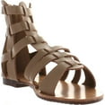 thumbnail image 3 of De Blossom Collection Womens Xara-4 Ankle High Short Fashion Gladiator Sandals, 3 of 4