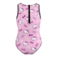 thumbnail image 6 of Hello Kitty Girls One Piece Swimsuits Hawaiian Summer Swimwear Beach Bathing Suit Outfits, 6 of 7