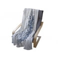 thumbnail image 4 of Winter Soft Flannel Fleece Throw Blanket, Pencil Sketch Drawing of a Ski Hut in the Mountains Resort, Cozy Plush for Indoor and Outdoor Use, 50" x 70", Sky Blue Cadet Blue, by Ambesonne, 4 of 6