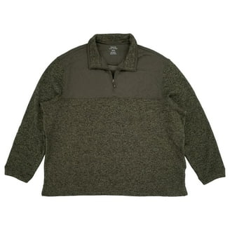 IZOD Mens Peacoat Blue Long Sleeve Fair Isle Quarter-Zip Sweater