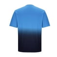 thumbnail image 6 of VBTAPA Men's Big and Tall T-shirts Gradient Print Graphic Tees Short Sleeve Casual Stylish Tops Navy XXXXXL, 6 of 8