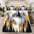 thumbnail image 2 of Manfei Tree Print 4 Pieces Queen Sheet Sets for Teens Boys Girls,Botanical Theme Ultra Soft Flat Sheet,Jungle Plants Queen Fitted Sheet,Luxury Bedroom Decor, 2 of 7