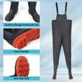 thumbnail image 5 of Chest Waders with Boots for Men&Women Waterproof Fishing Hunting Waders PVC Waterproof Waders for Fly Fishing US-M10/W12, 5 of 7