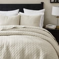 thumbnail image 4 of Juego de ropa de cama Palassio, 100% algodón, tamaño king, beige, 4 of 8