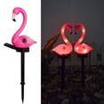 thumbnail image 3 of Outdoor Flamingo Decorative Yard Walkway Patio Solar Pored Light, 3 of 10