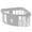 White, variant on Triangle Sink Corner Organizer, Suction Cups Storage Rack for Kitchen Space-Saving Sponge Holder for Small Spaces and Home Organization