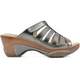 thumbnail image 2 of White Mountain Womens Valencia Faux Leather Peep-Toe Wedge Sandals, 2 of 6