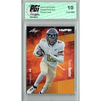 Travis Hunter 2024 Leaf HYPE! #157 Gold SP 25 Made Rookie Card PGI 10