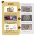 thumbnail image 3 of Bolsa de maquillaje BOYATU, organizador de viajes y cosméticos, juego de 3 para mujer, 3 of 8