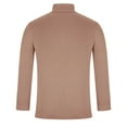 thumbnail image 5 of TFEOQRY Men's Turtleneck Sweater Solid Knitted Long Sleeve Casual Pullover Fall Winter Warm Basic Tops Khaki-1, 5 of 7
