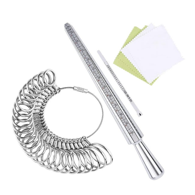 Medidor de Ajuste de Tamaño de Dedo Sunnimix Mandril para Medir Anillos