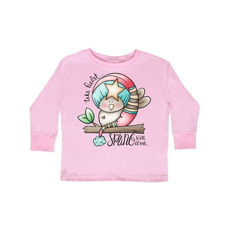 

Inktastic Take Heart Bird Gift Toddler Boy Girl Long Sleeve T-Shirt