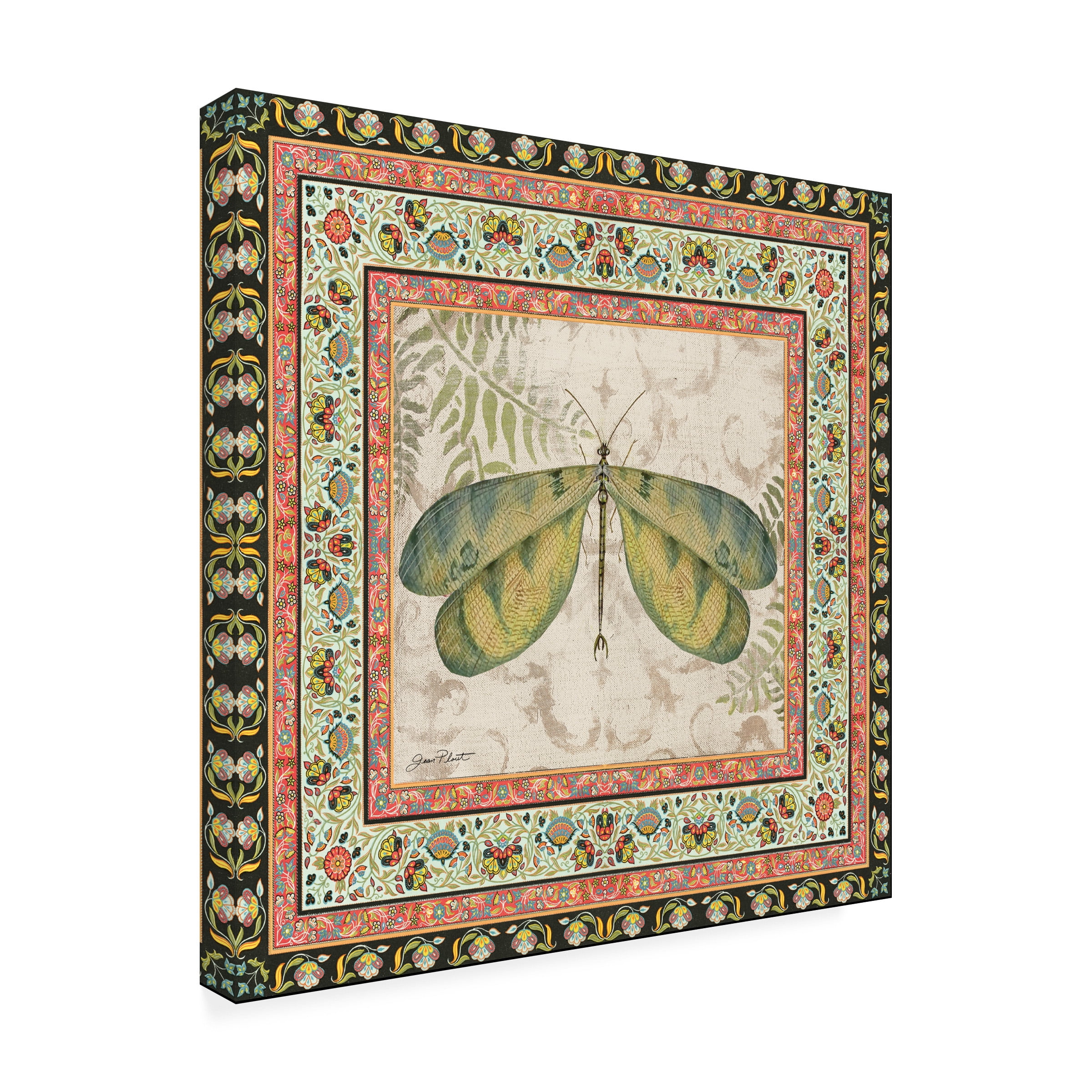 Bohemian Dragonfly' Canvas Art by Jean Plout
