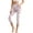 Bow Star Pink White, variant on Light Brown Leopard Print Women's Capri Leggings with Pockets for Women, High Waisted Stretchy 3/4 Yoga Pants with Tummy Control, Crpooed Tights for Workout Gym, XS