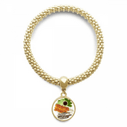 traditional singapore satay dish en bracelet round pendant jewelry chain